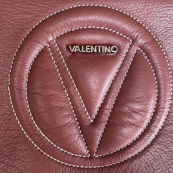 Valentino by Mario Valentino - Brown Leather ‘Lena’ Cross Body/Clutch - Picture 3 of 10